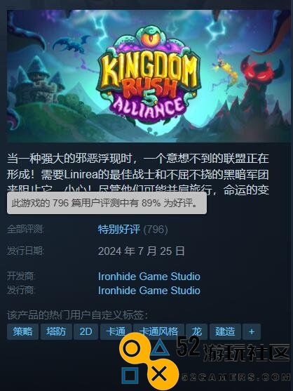 《王国保卫战5：联盟》Steam平台评价热烈：依旧保留经典的游戏魅力！